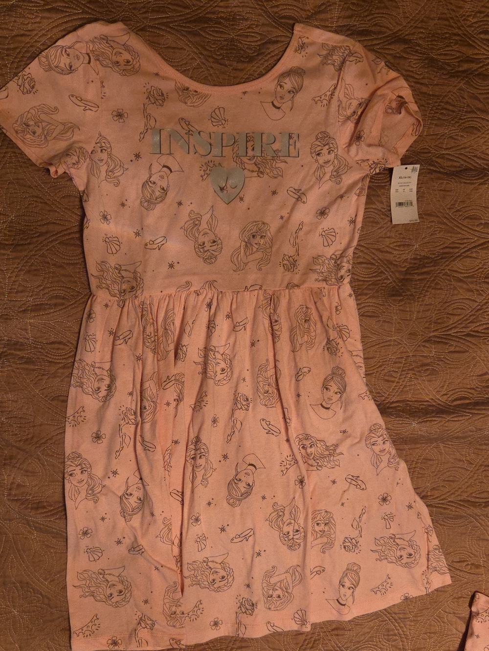 Disney Pink Princess Graphic Casual Dress